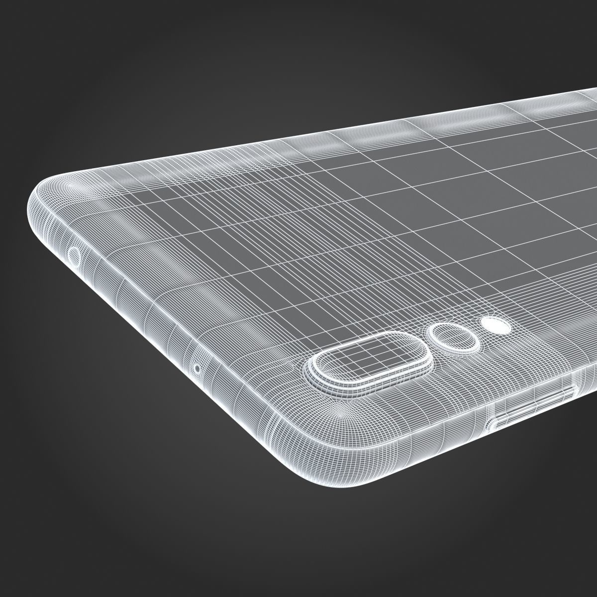 Huawei P20 Pro Midnight Blue 3D model_20