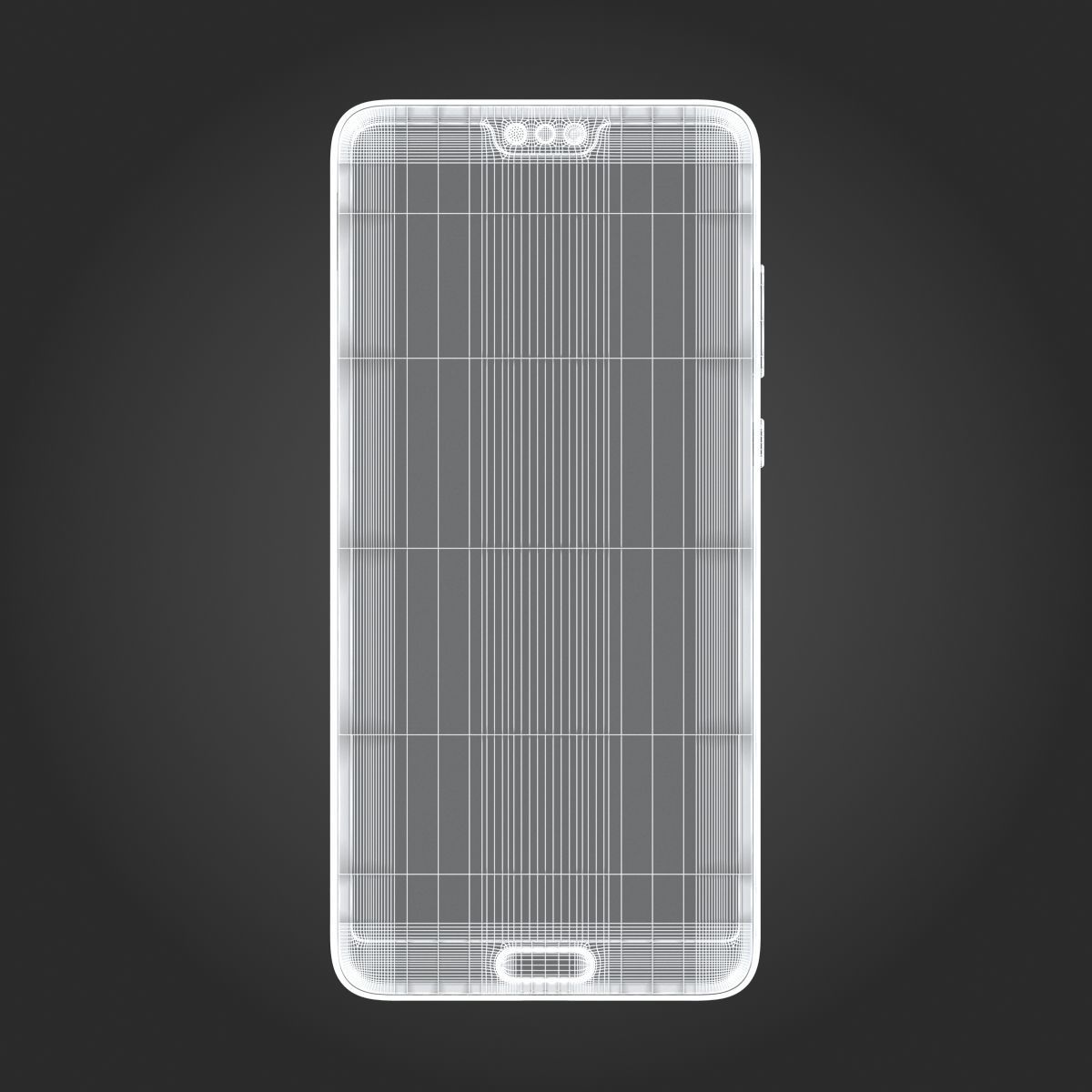 Huawei P20 Pro Midnight Blue 3D model_12