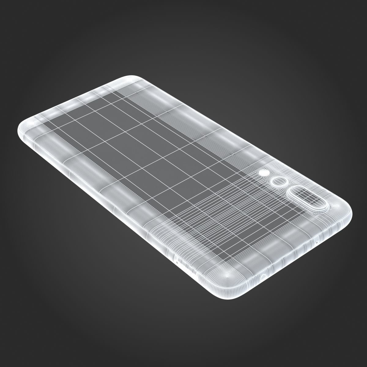 Huawei P20 Pro Midnight Blue 3D model_16