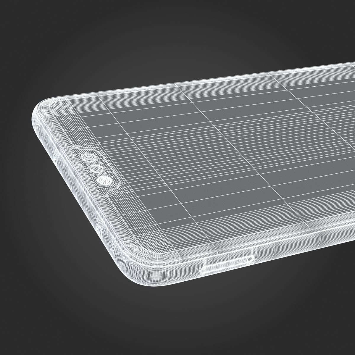 Huawei P20 Pro Midnight Blue 3D model_14