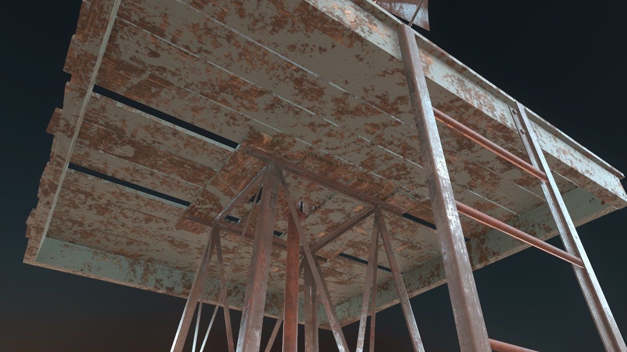 Low Poly Windmill PBR Low-poly 3D model_15