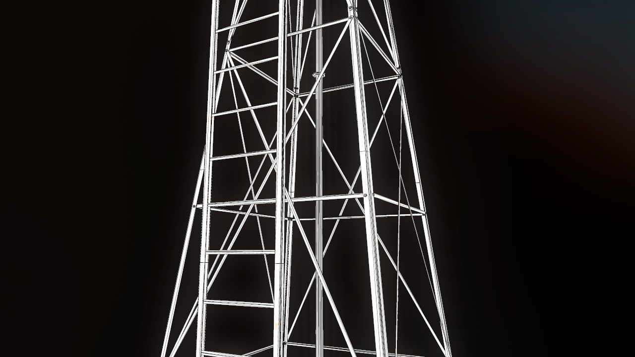 Low Poly Windmill PBR Low-poly 3D model_28