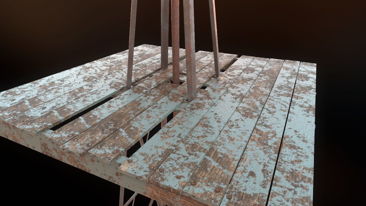 Low Poly Windmill PBR Low-poly 3D model_13