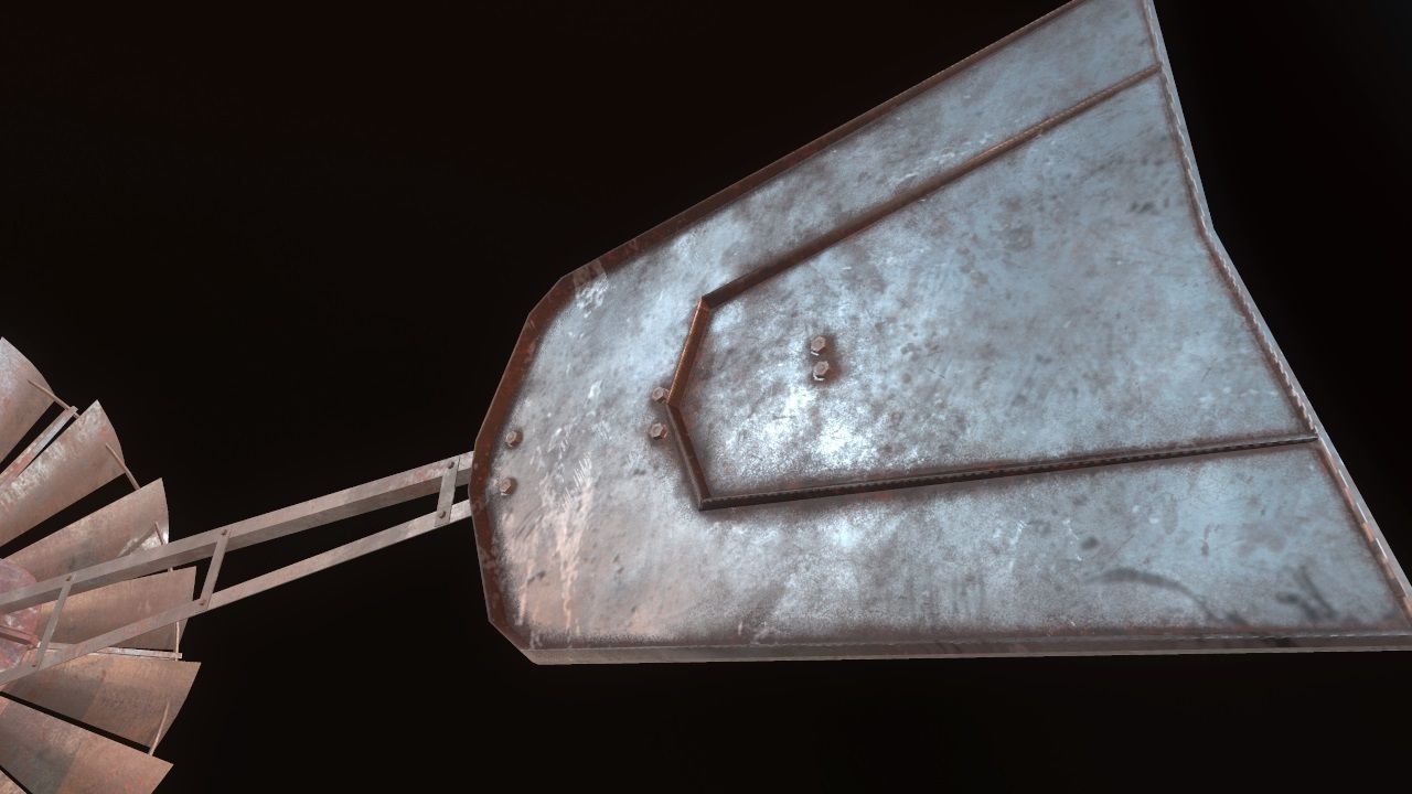 Low Poly Windmill PBR Low-poly 3D model_22