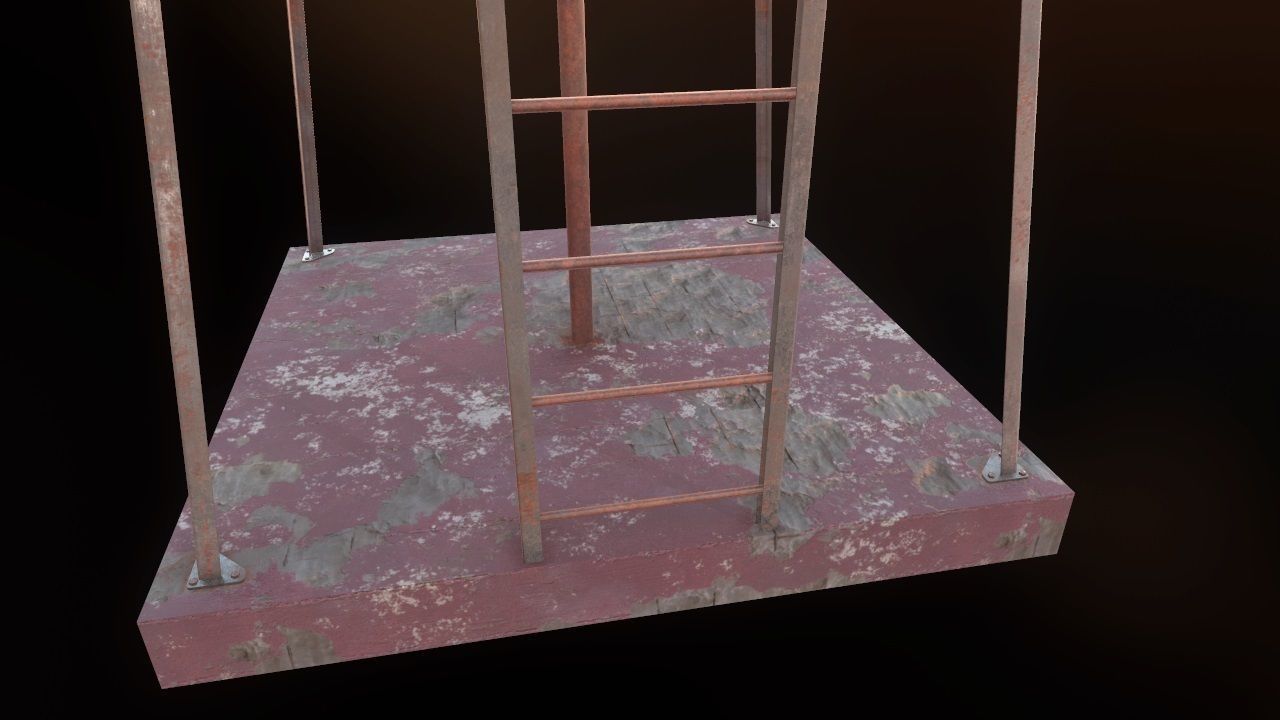 Low Poly Windmill PBR Low-poly 3D model_9