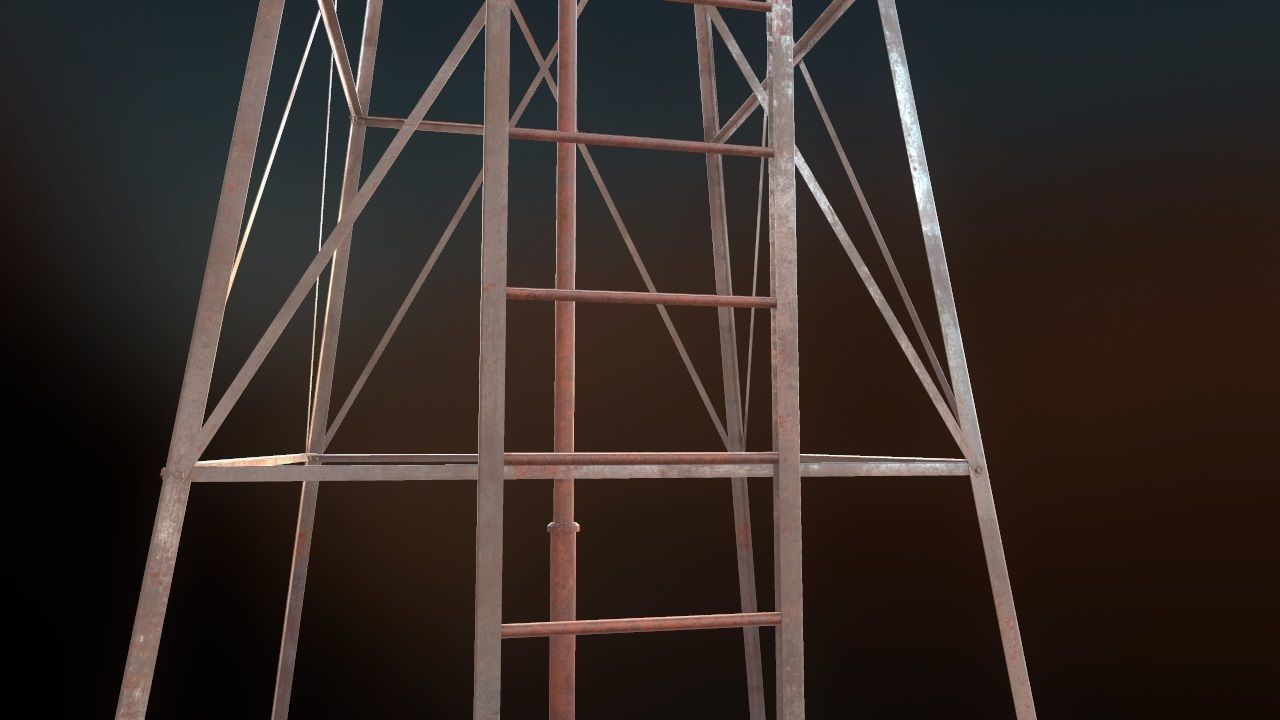 Low Poly Windmill PBR Low-poly 3D model_10