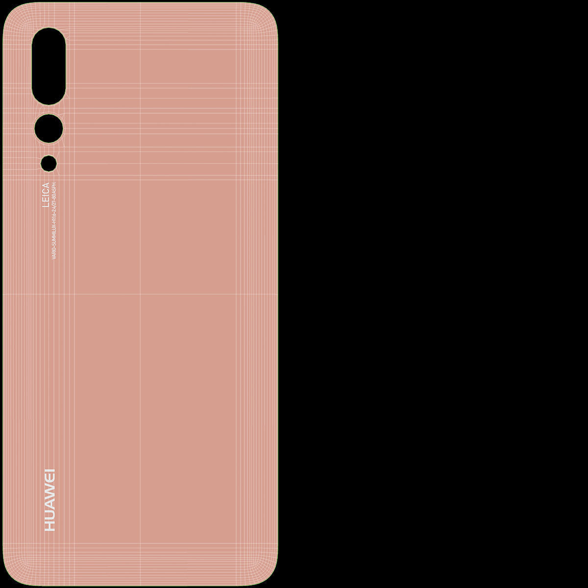 Huawei P20 Pro Pink Gold 3D model_21