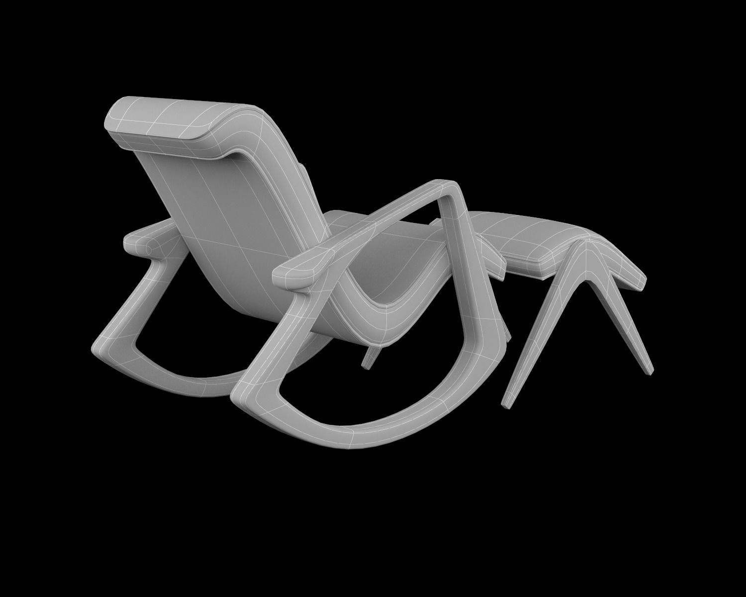 Arm Chair 3D model_4