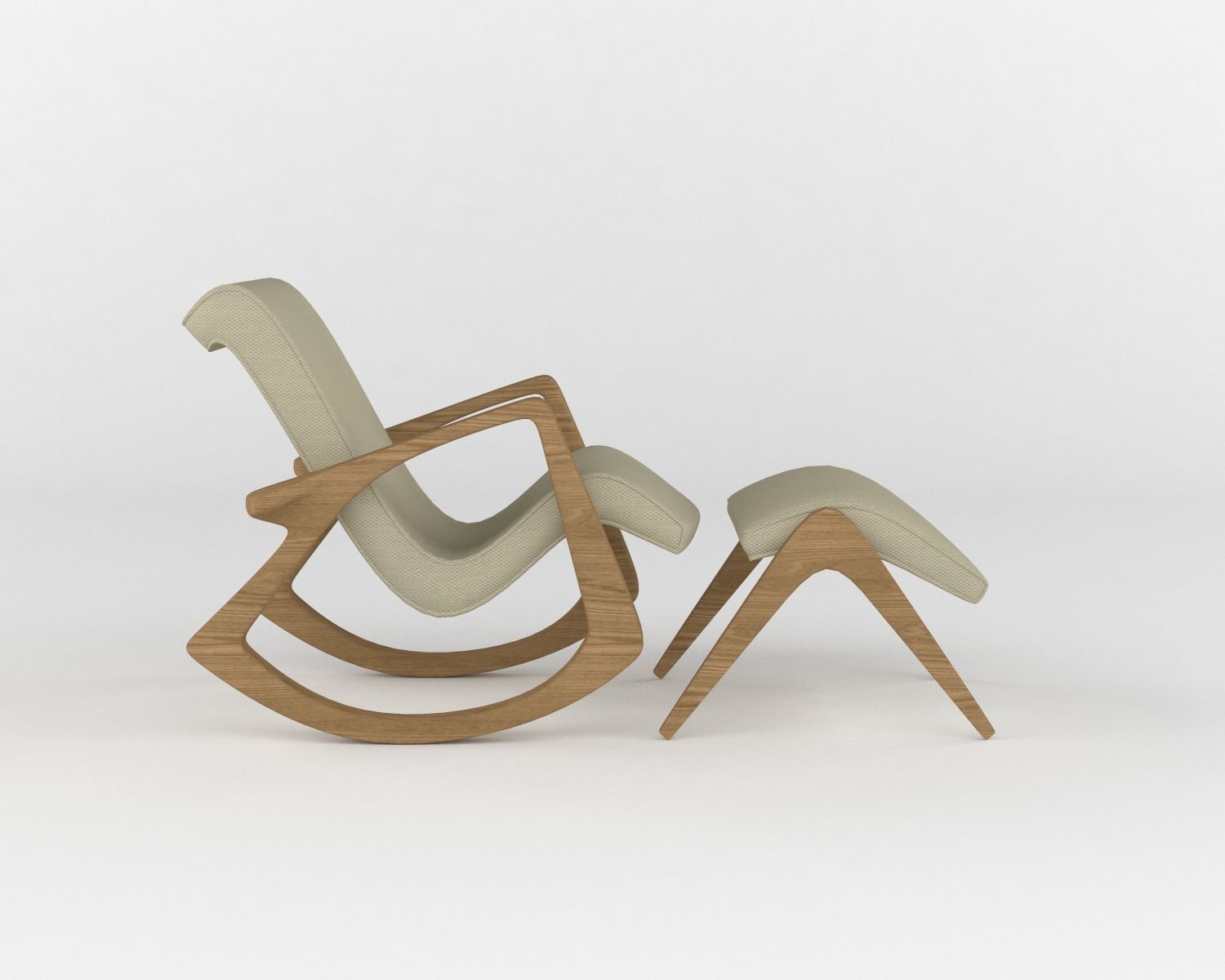 Arm Chair 3D model_2