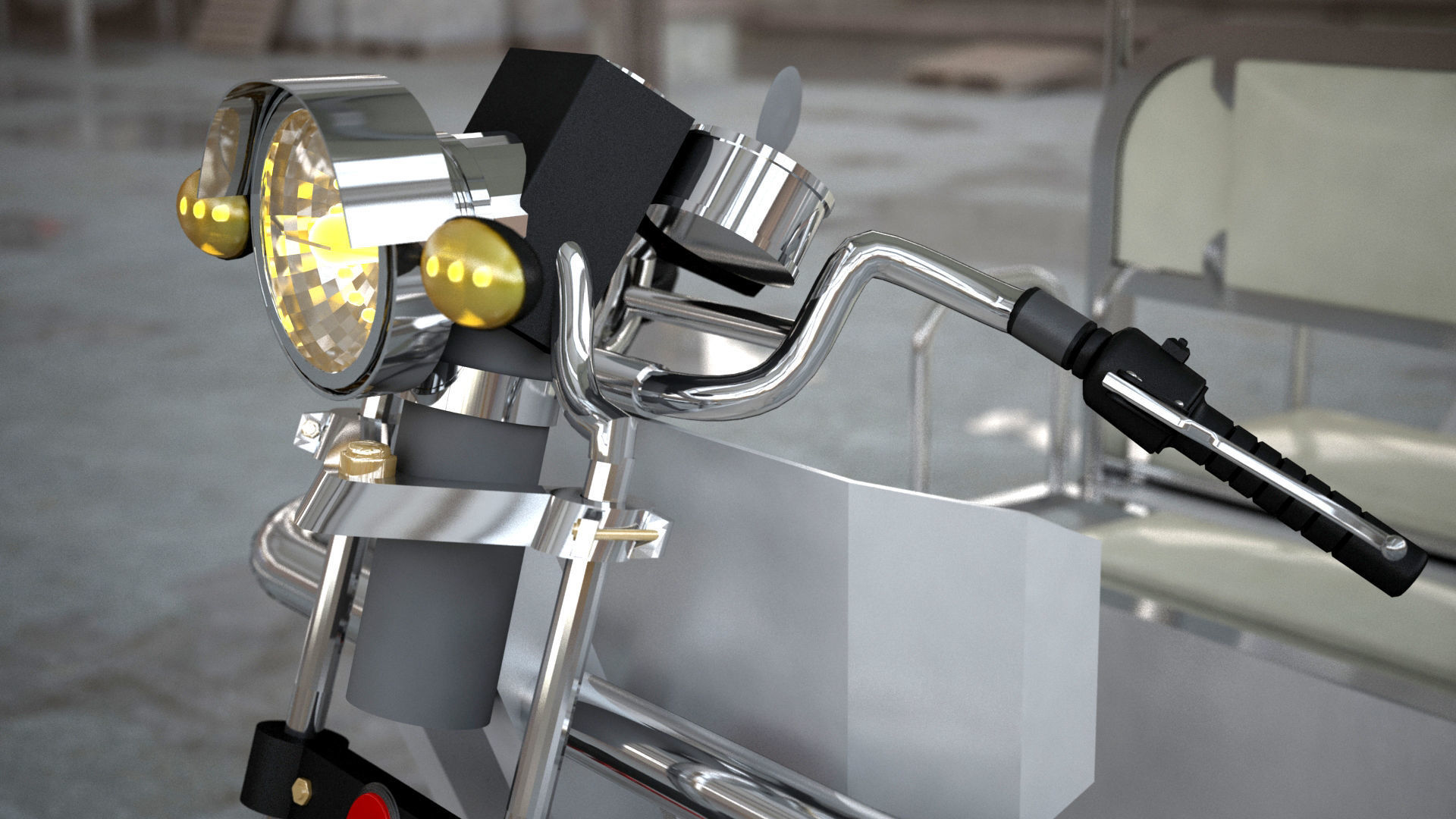 Electronic Rickshaw - High Poly 3D model_3