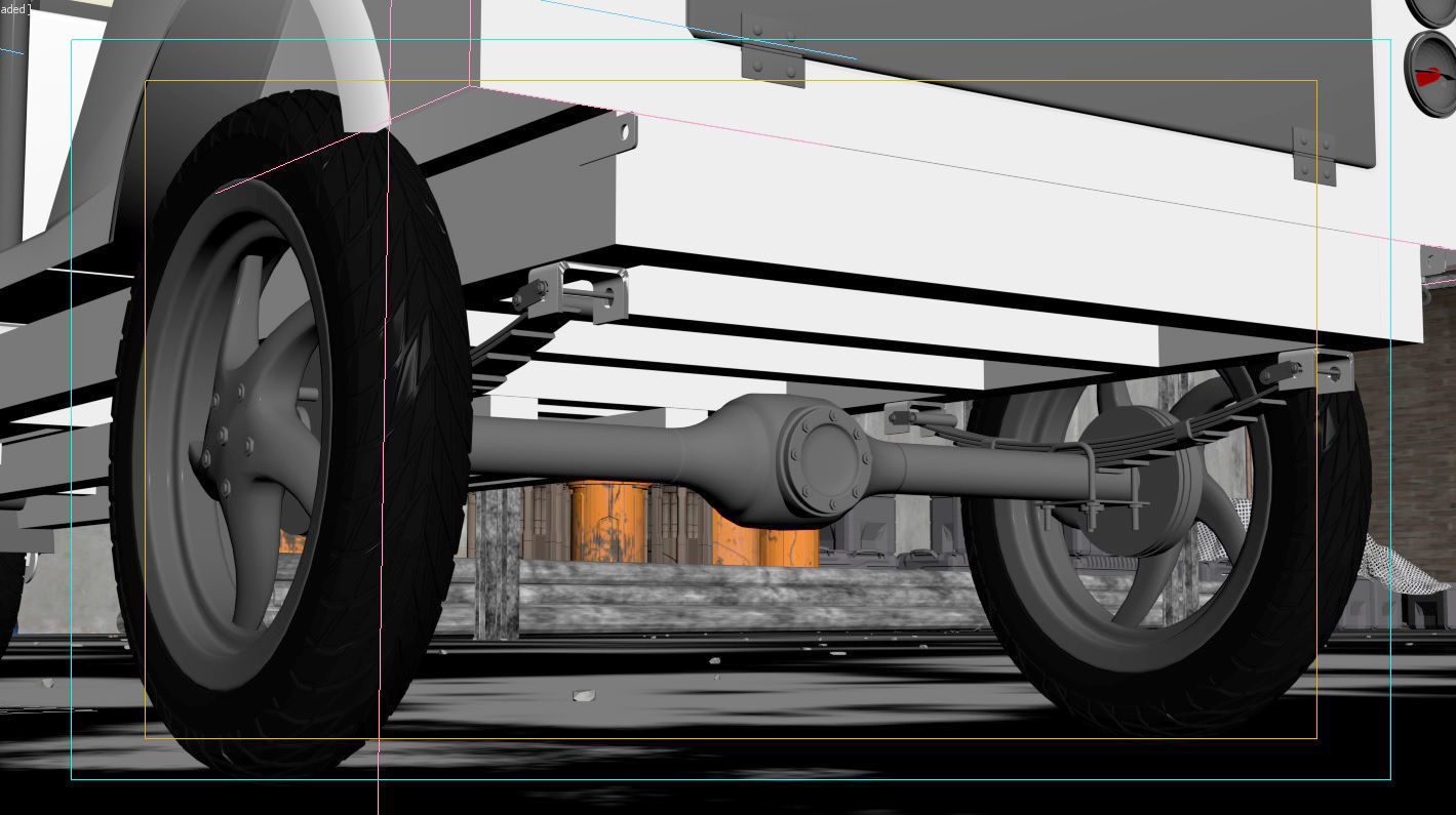 Electronic Rickshaw - High Poly 3D model_12