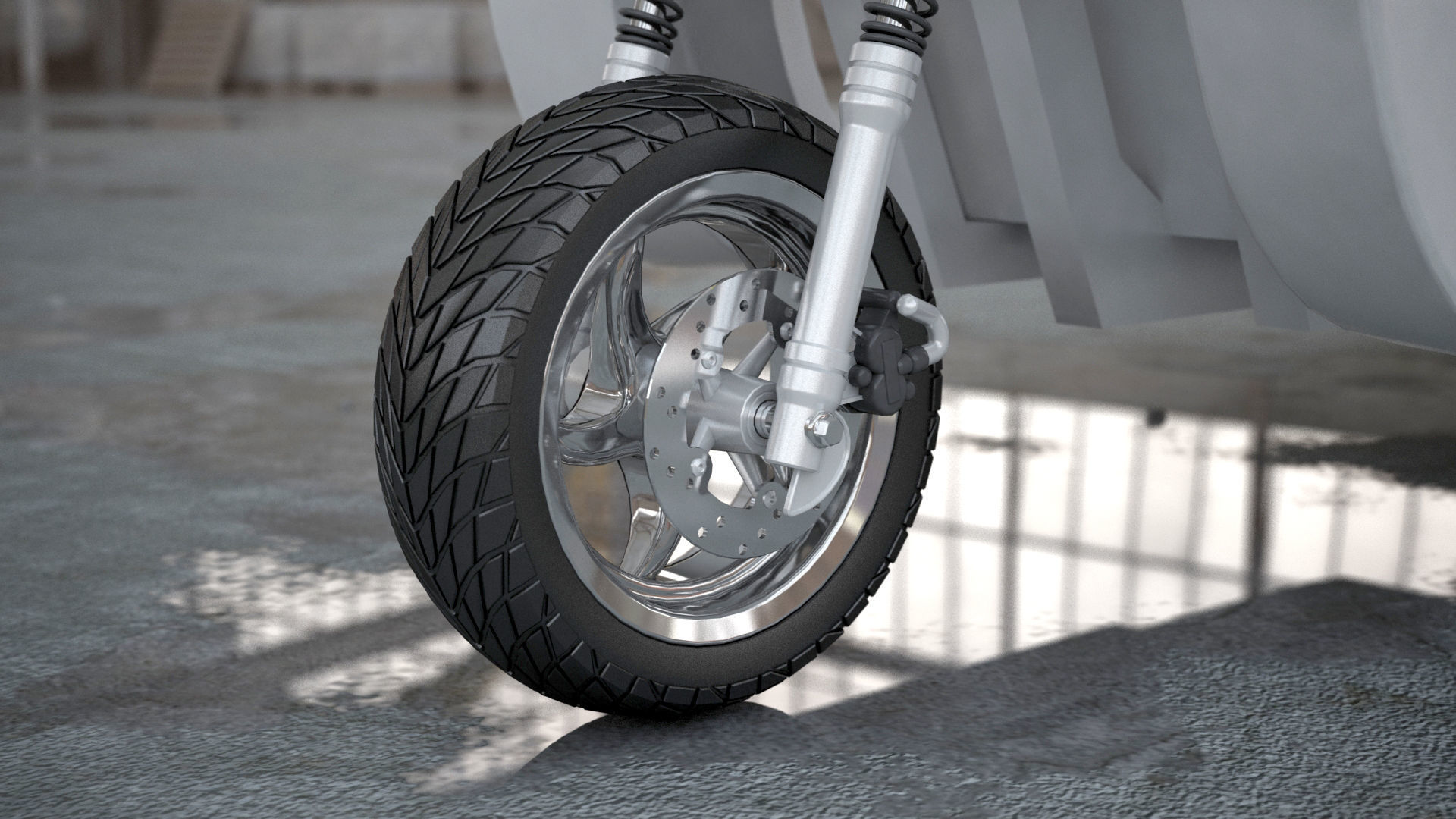 Electronic Future Rickshaw 3D model_7