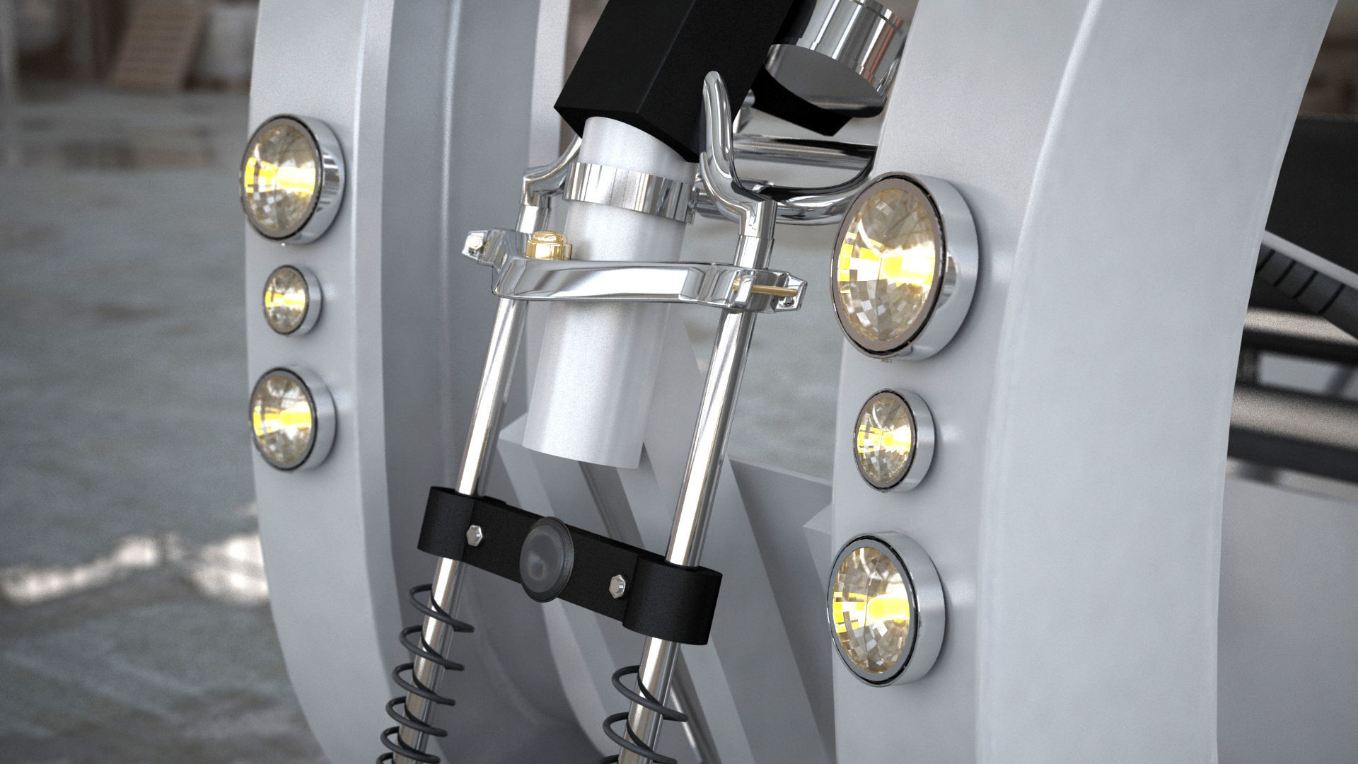 Electronic Future Rickshaw 3D model_4