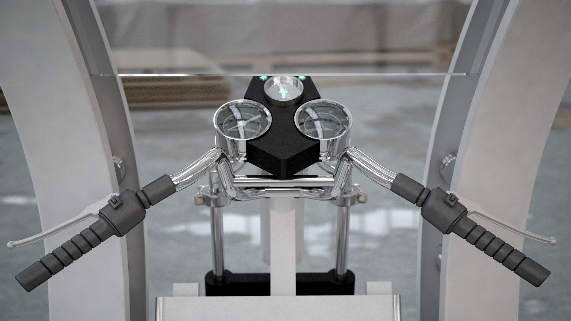 Electronic Future Rickshaw 3D model_5