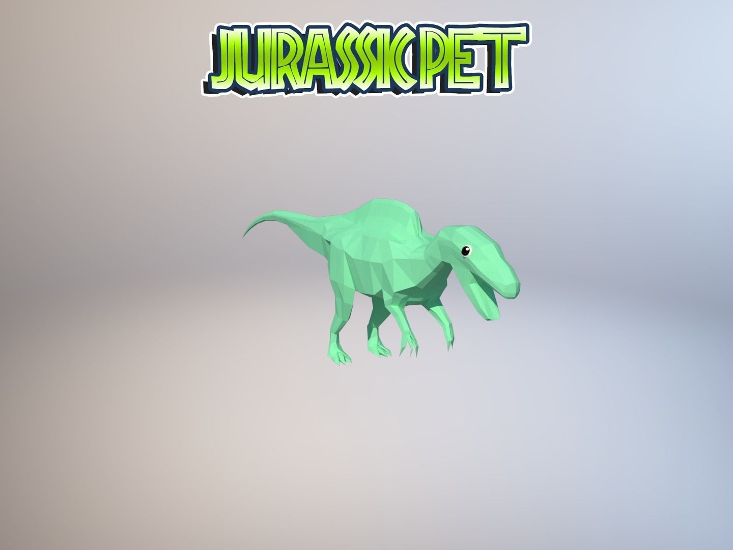 Becklespinax jurassic pet Low-poly 3D model_26