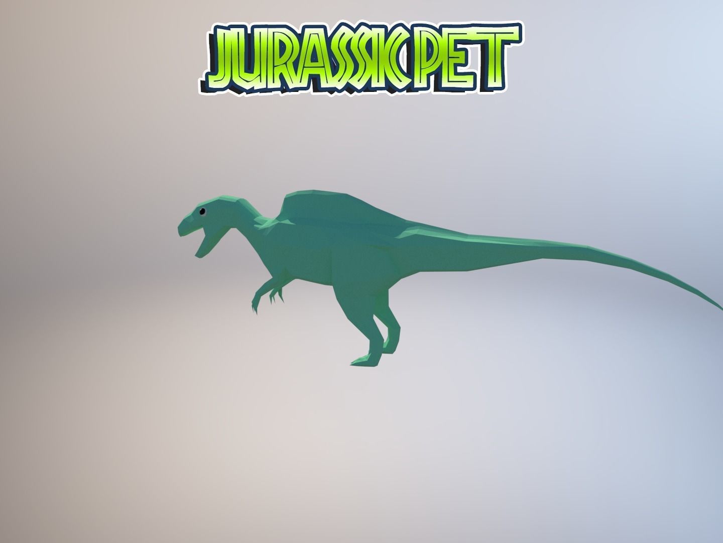 Becklespinax jurassic pet Low-poly 3D model_7