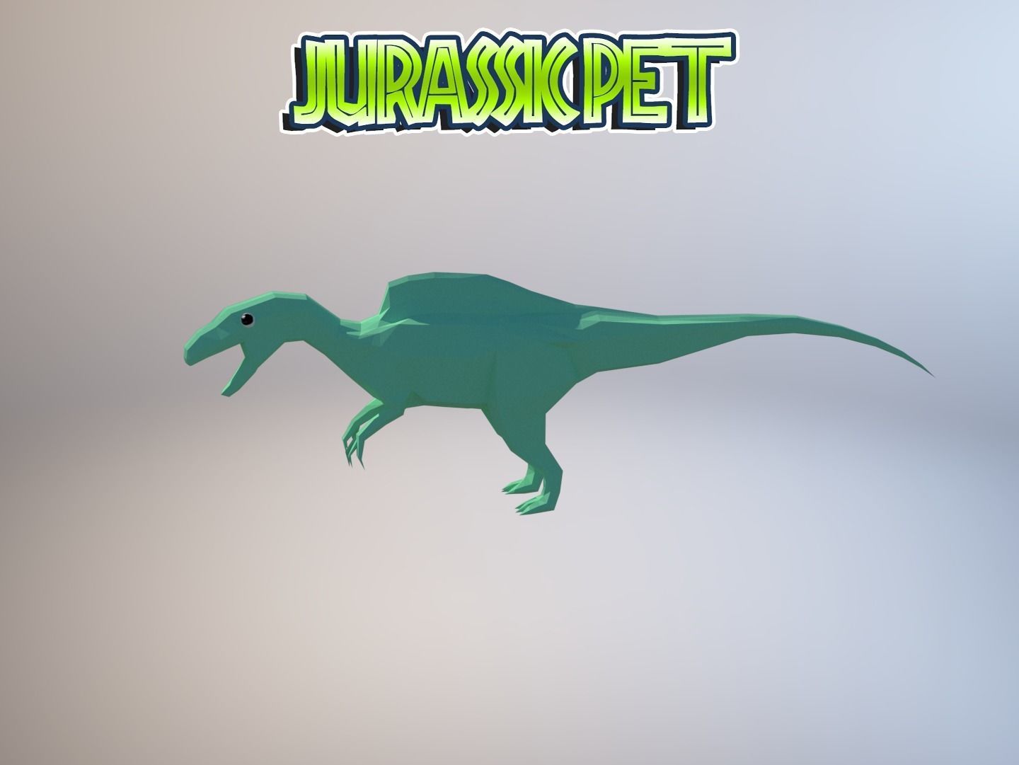 Becklespinax jurassic pet Low-poly 3D model_35