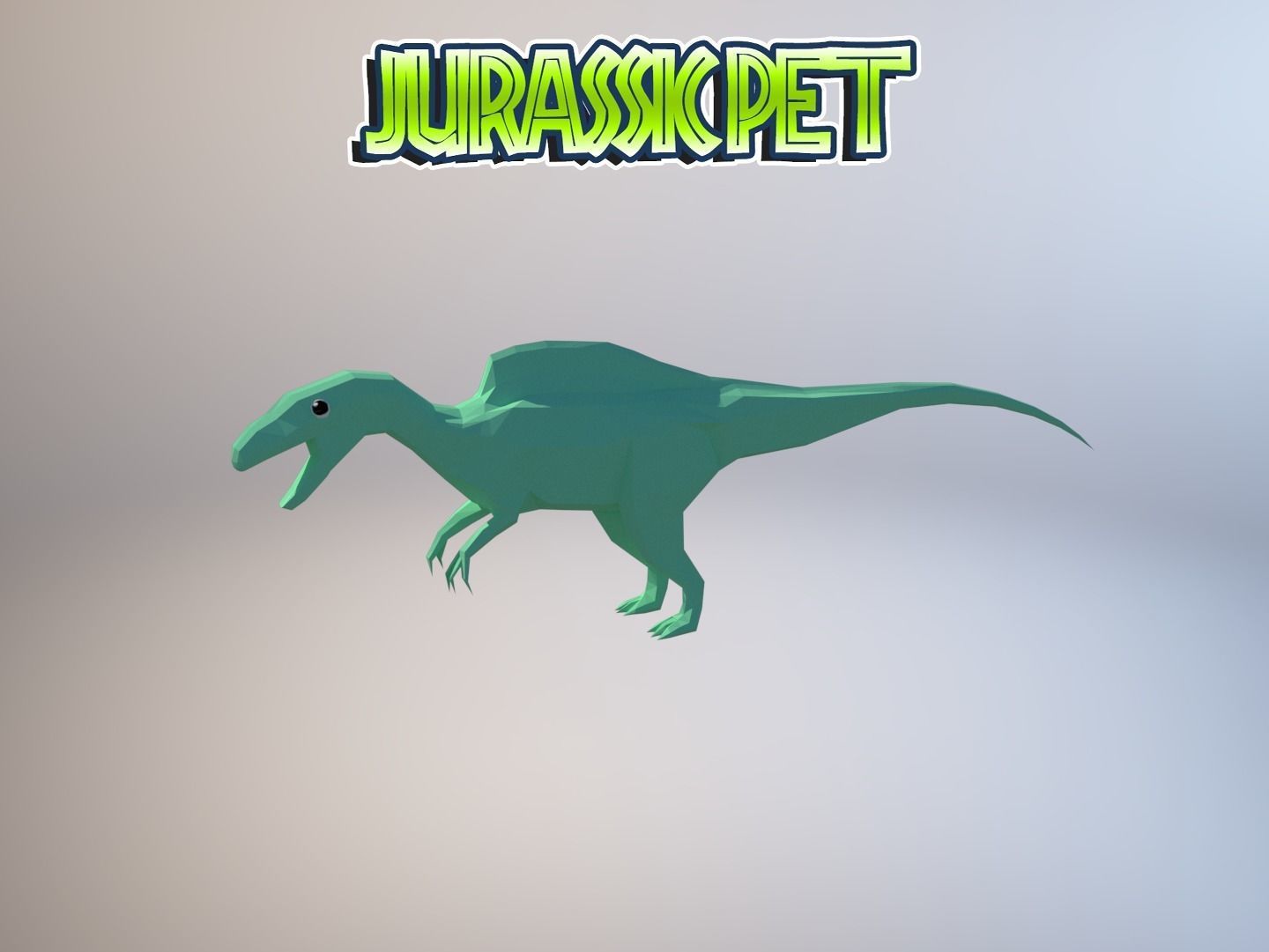 Becklespinax jurassic pet Low-poly 3D model_34