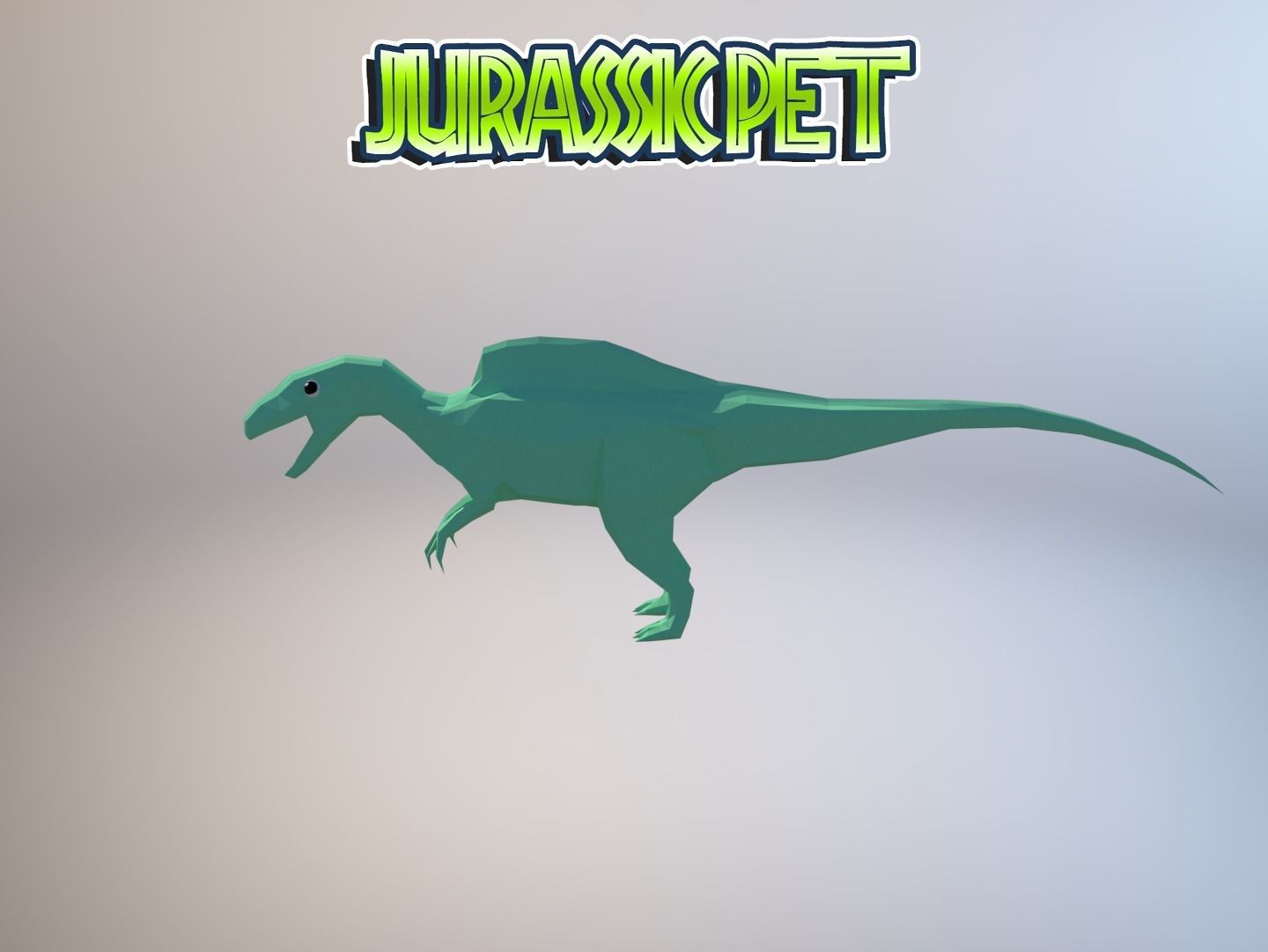 Becklespinax jurassic pet Low-poly 3D model_5