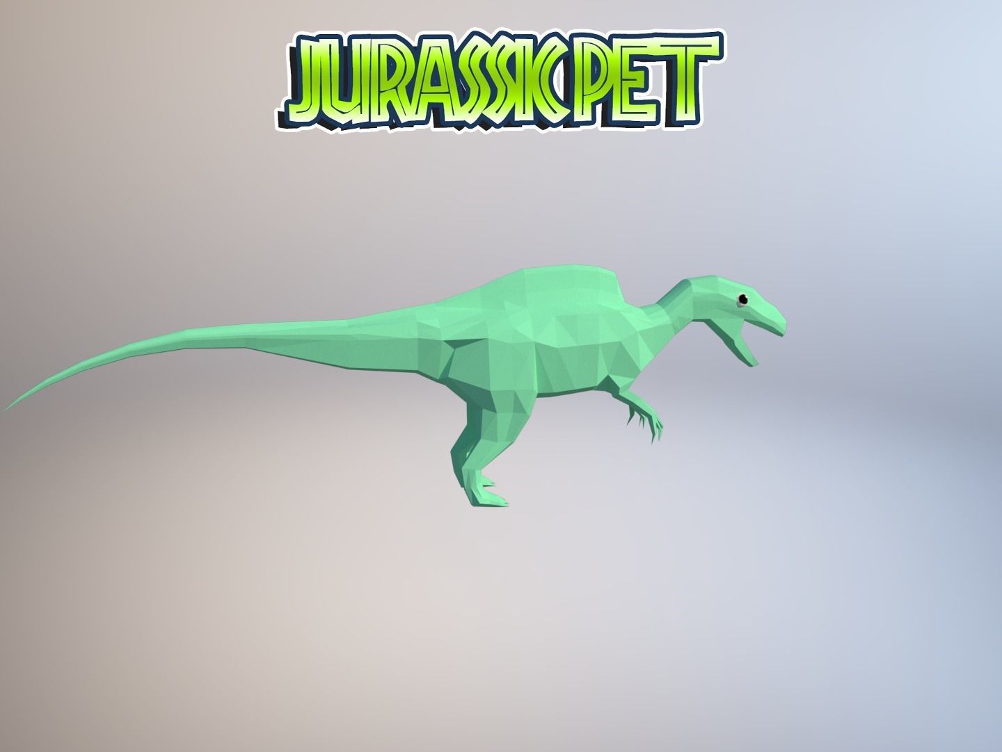 Becklespinax jurassic pet Low-poly 3D model_19