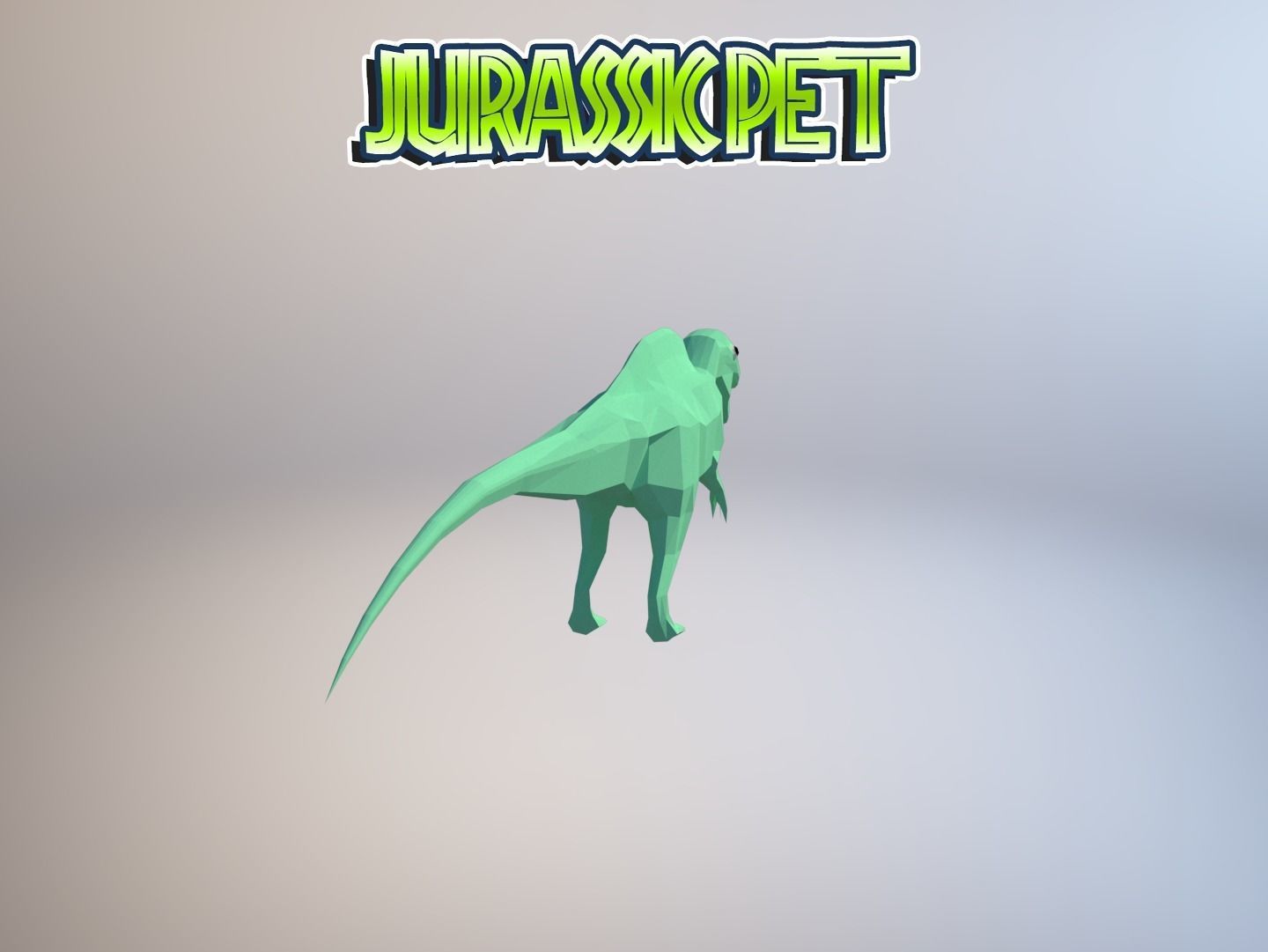 Becklespinax jurassic pet Low-poly 3D model_14