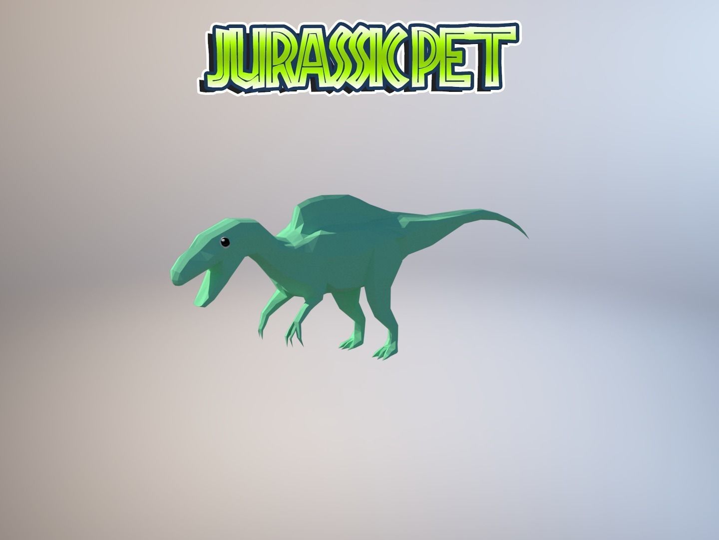 Becklespinax jurassic pet Low-poly 3D model_32