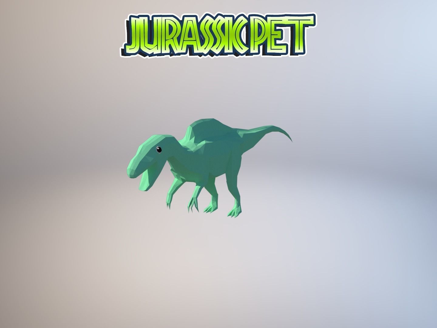 Becklespinax jurassic pet Low-poly 3D model_31