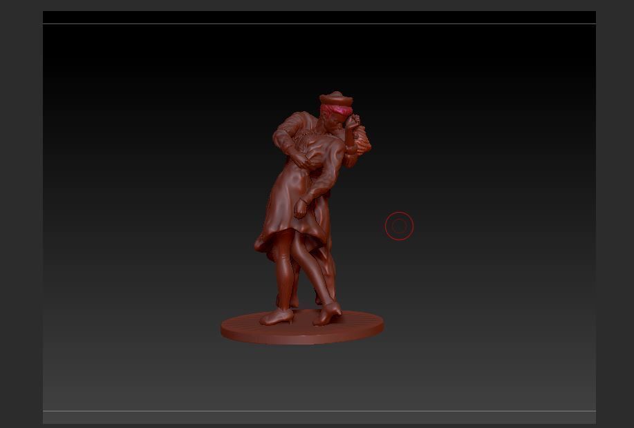 kiss of victory Free 3D print model_26