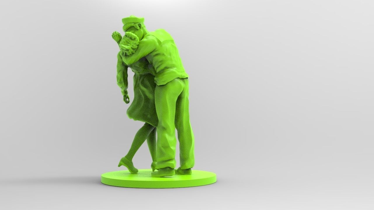 kiss of victory Free 3D print model_1