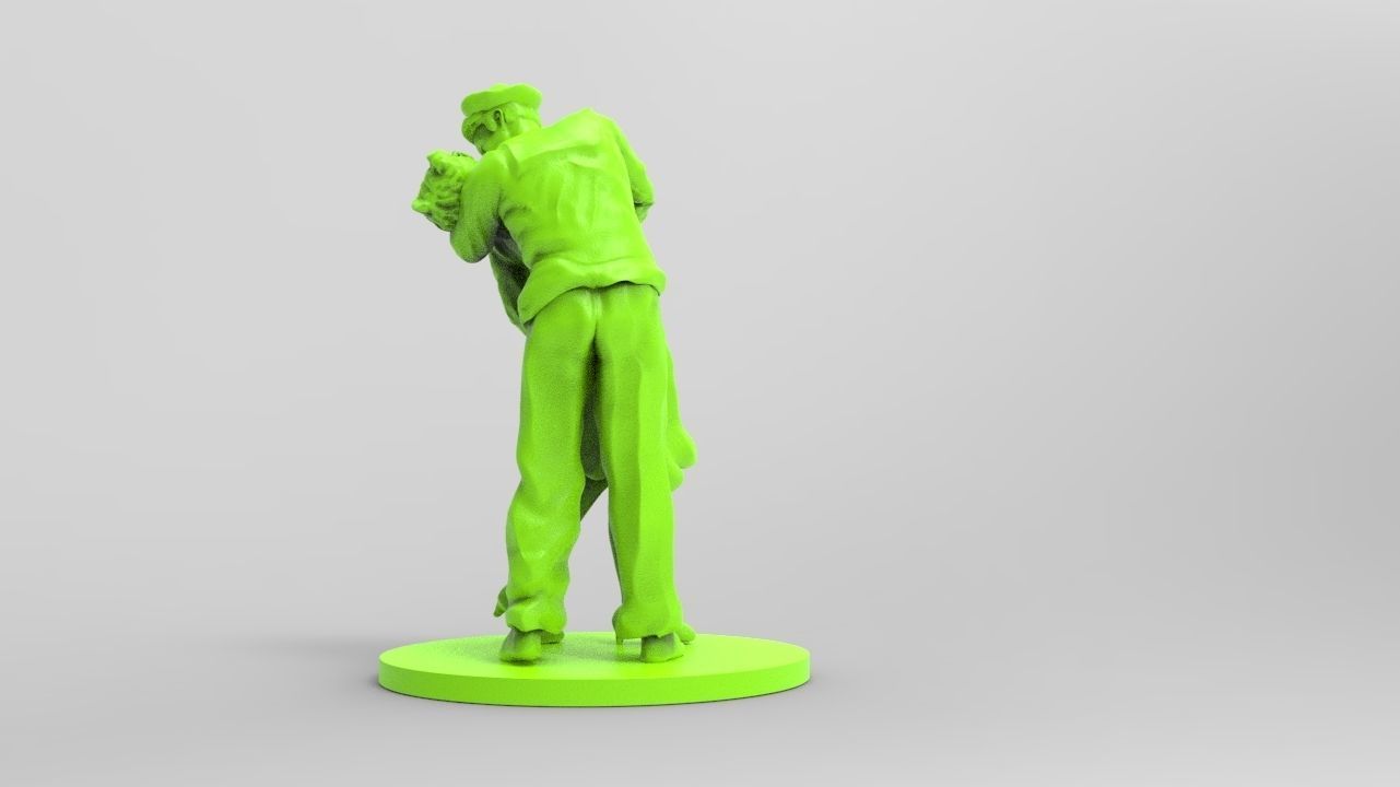 kiss of victory Free 3D print model_10