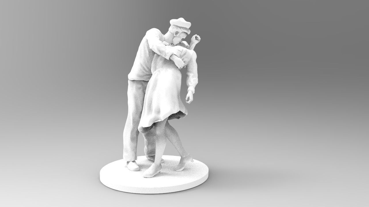 kiss of victory Free 3D print model_14
