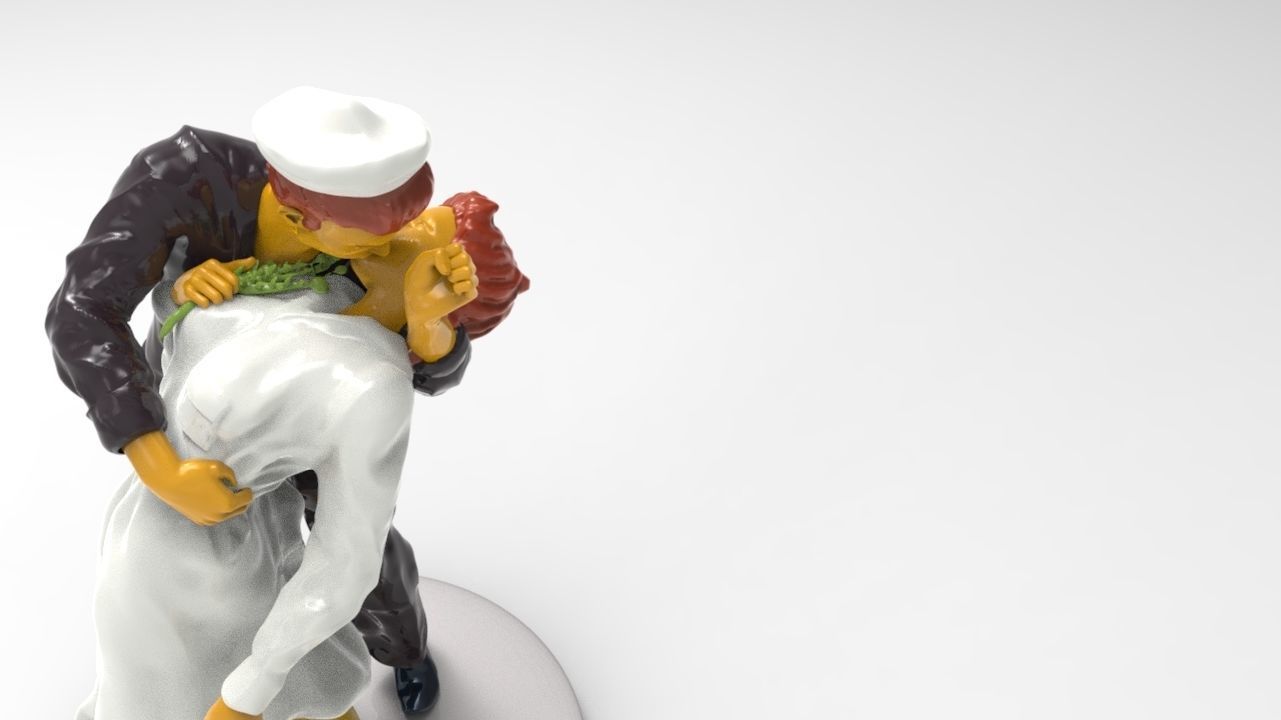 kiss of victory Free 3D print model_12