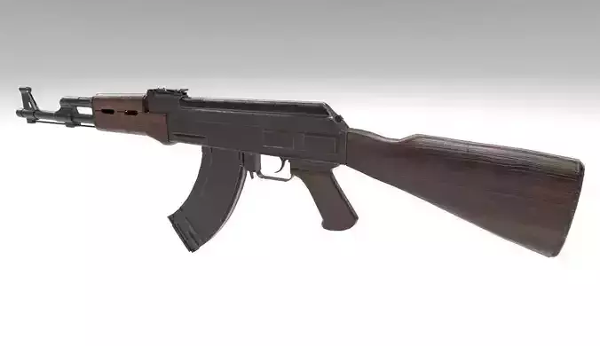 3D AK47 ak - rifle Low-poly 3D model