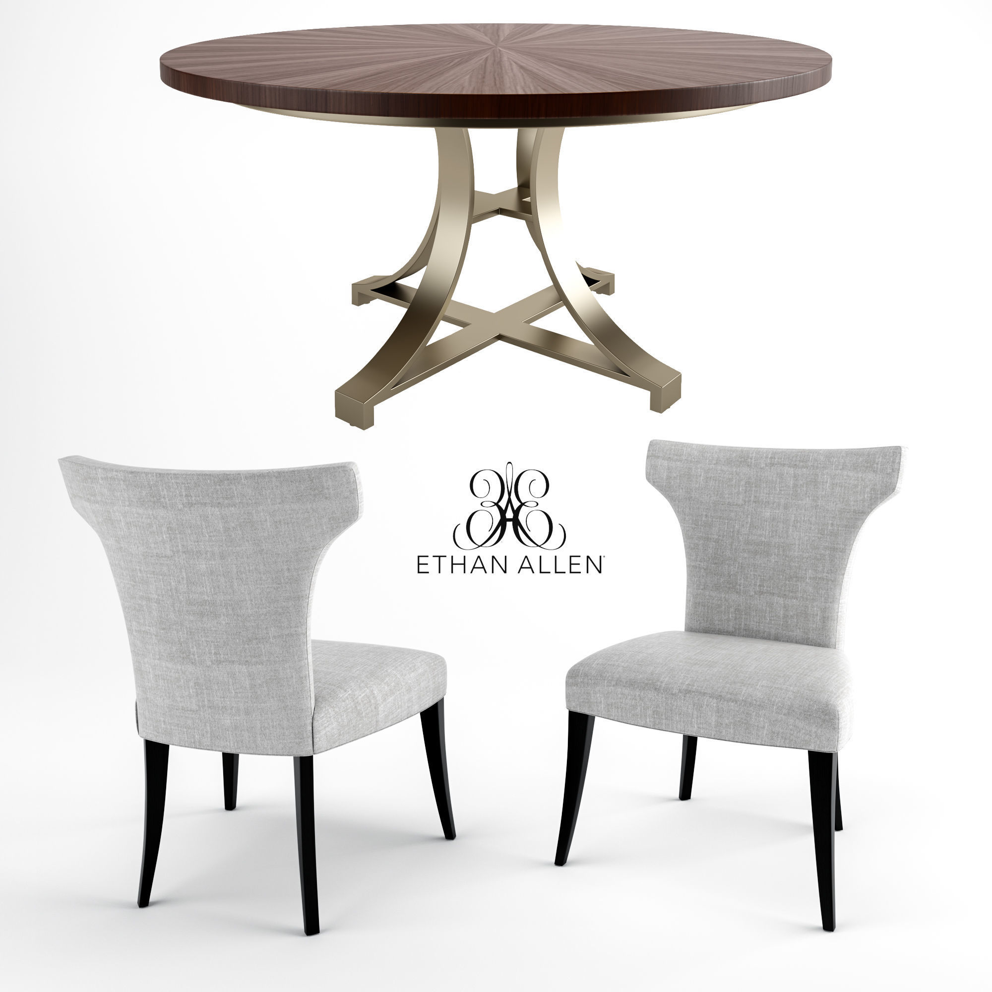 Ethan Allen Set 3D model_2