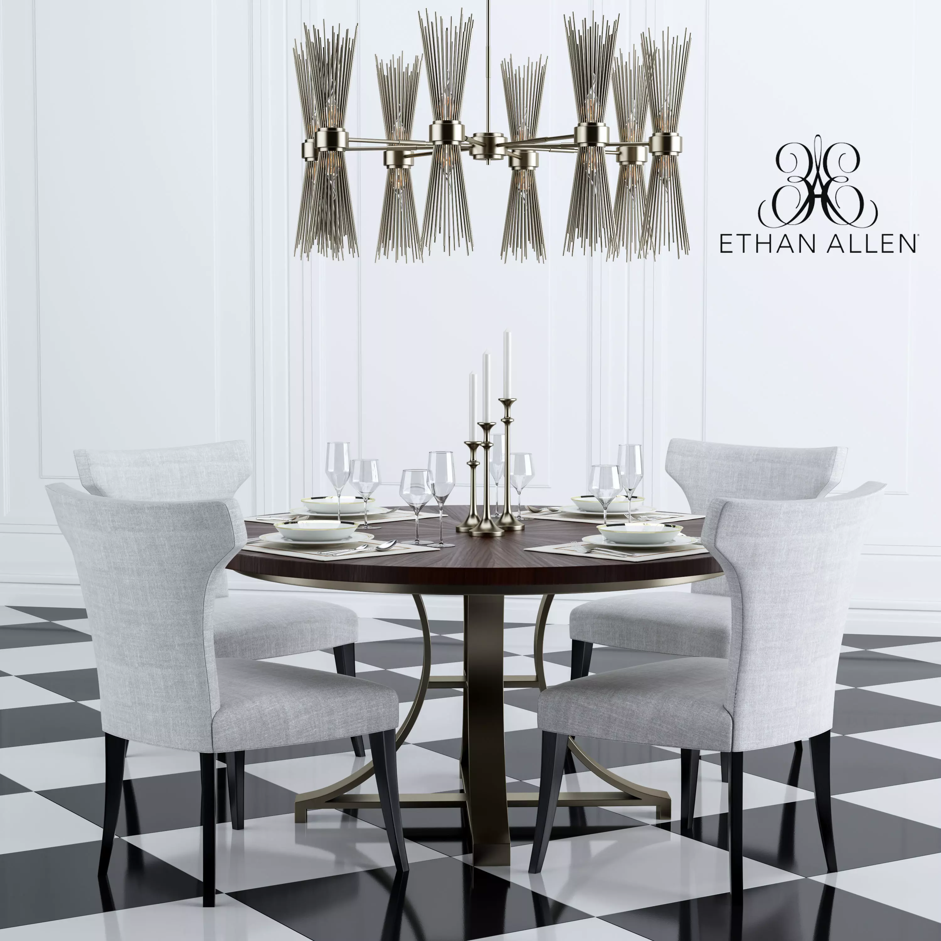 Ethan Allen Set 3D model_0