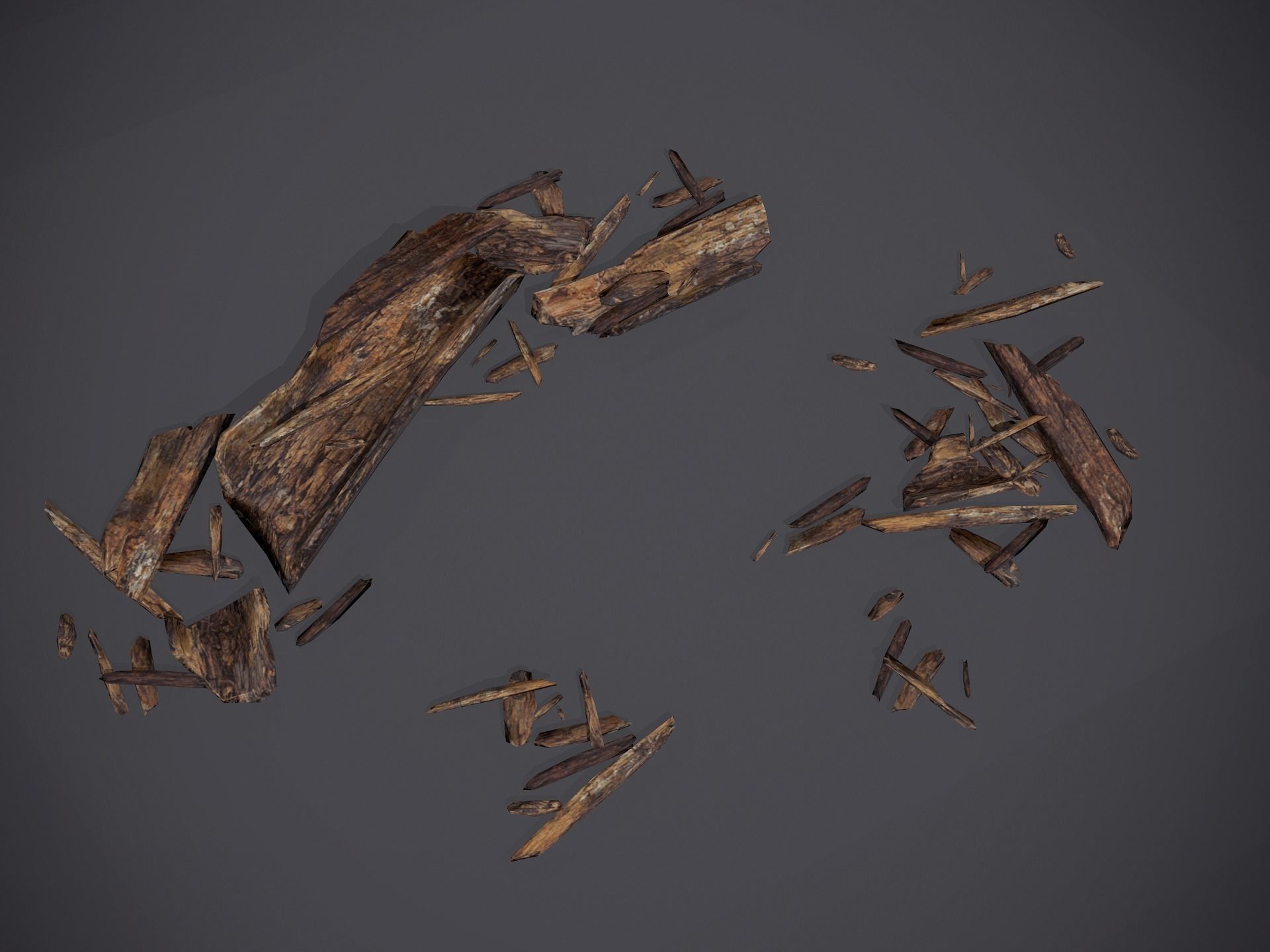 Rubble and Debris - Collection 2 Low-poly 3D model_3
