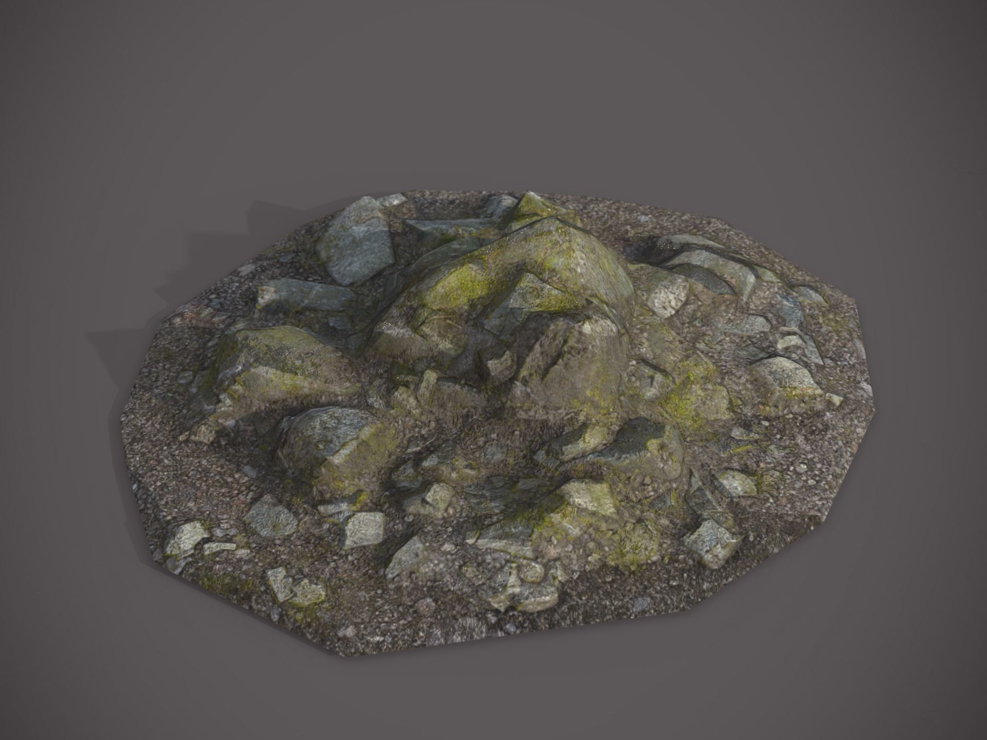 Rubble and Debris - Collection 2 Low-poly 3D model_29
