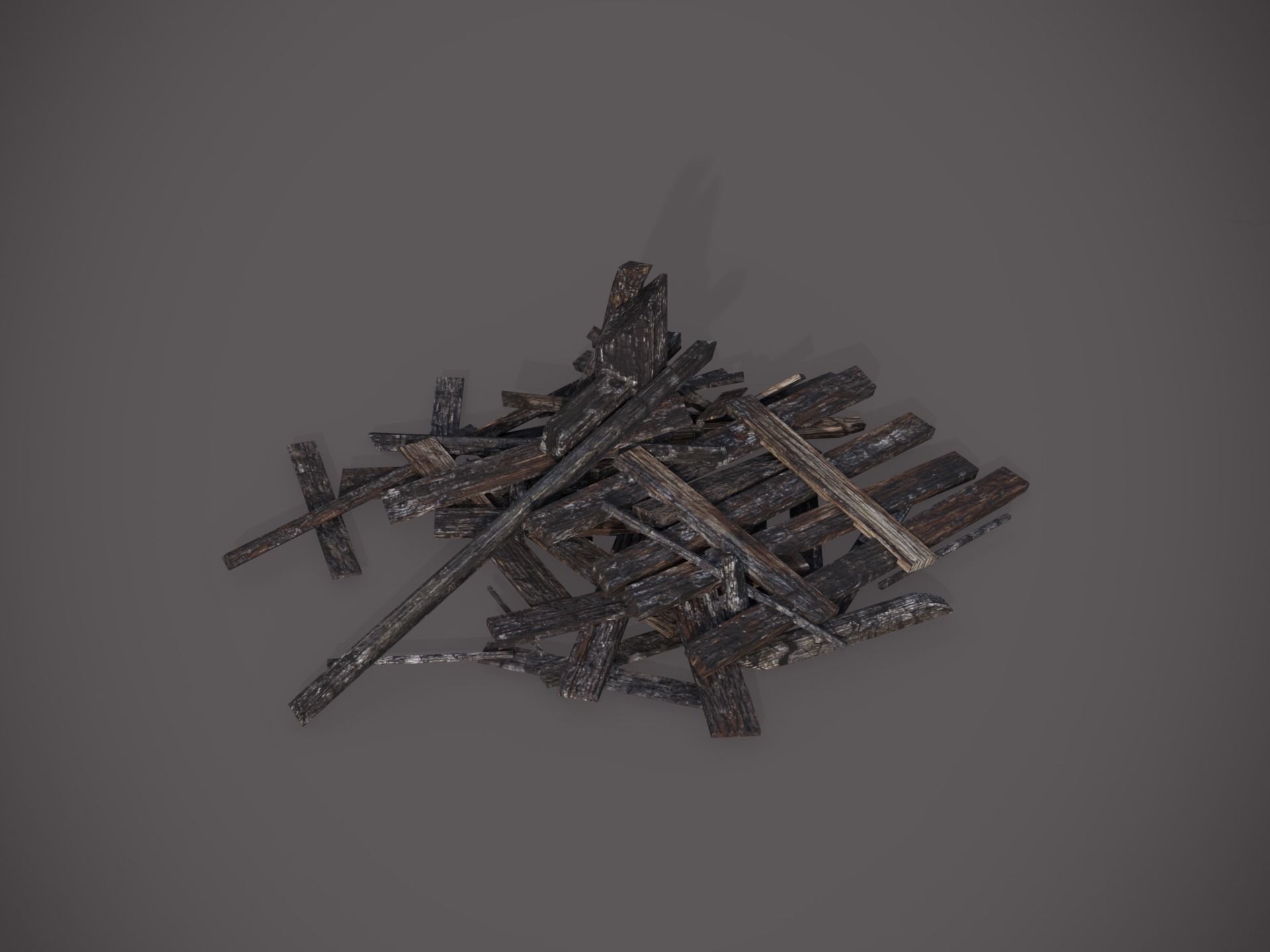 Rubble and Debris - Collection 2 Low-poly 3D model_18