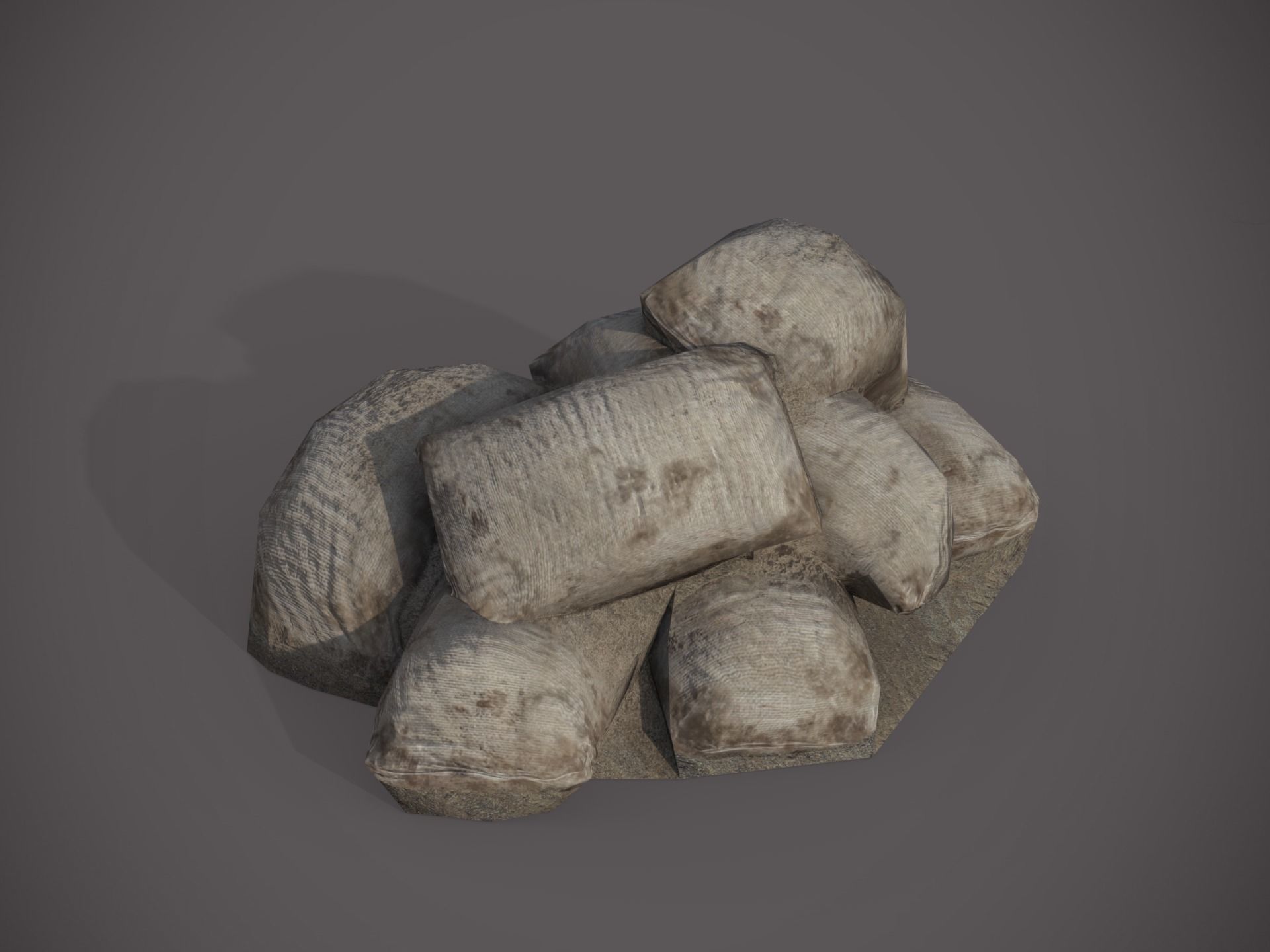 Rubble and Debris - Collection 2 Low-poly 3D model_26