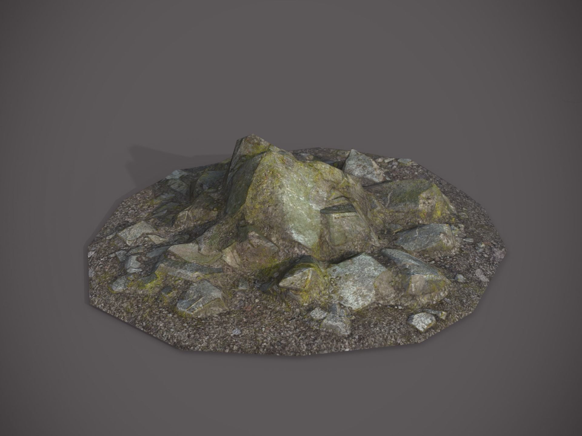 Rubble and Debris - Collection 2 Low-poly 3D model_30