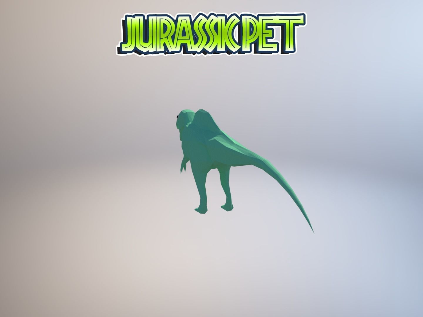 Plateosaurus jurassic pet Low-poly 3D model_11