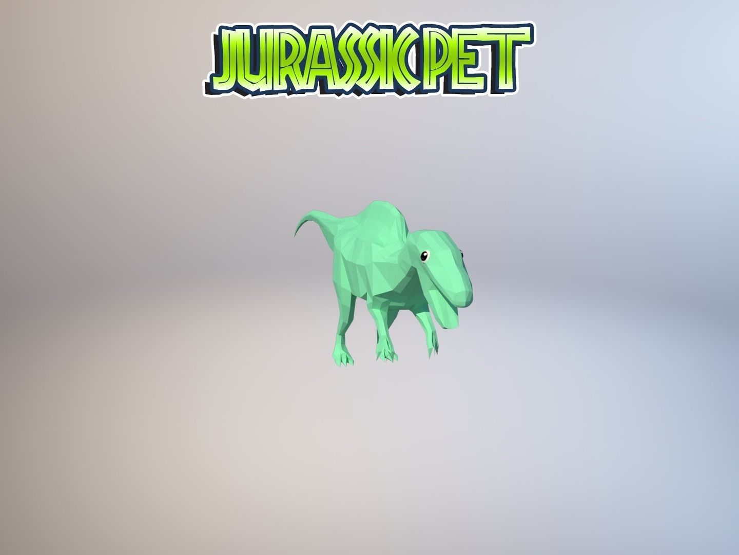 Plateosaurus jurassic pet Low-poly 3D model_26