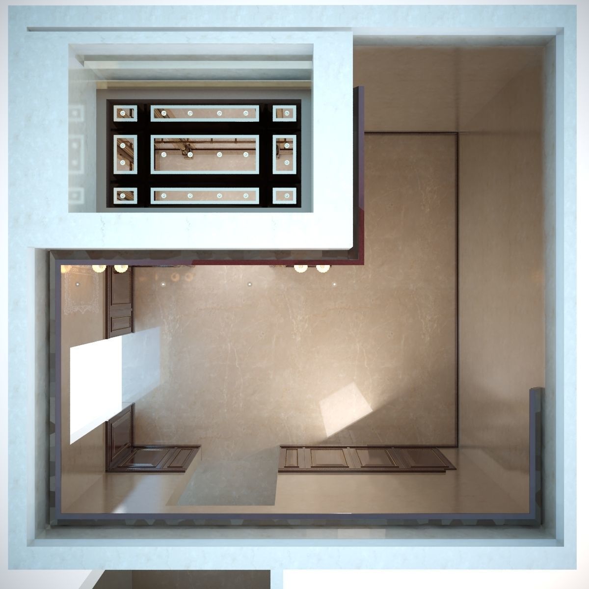 Classic mirror elevator 3D model_11