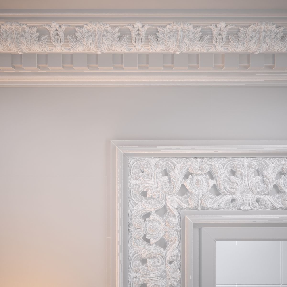 Classic mirror elevator 3D model_17