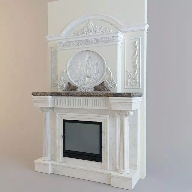 design fireplace 3d model 3D model_0
