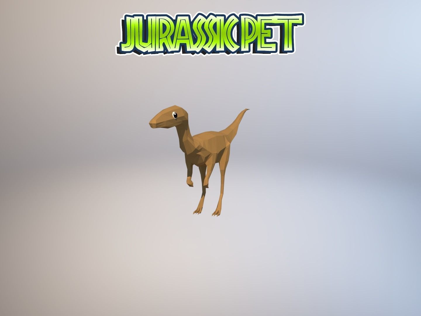 Coelophysis dinosaur Low-poly 3D model_29