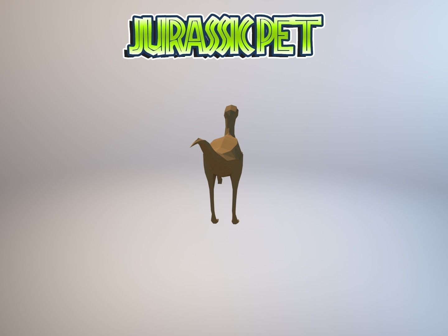 Coelophysis dinosaur Low-poly 3D model_13