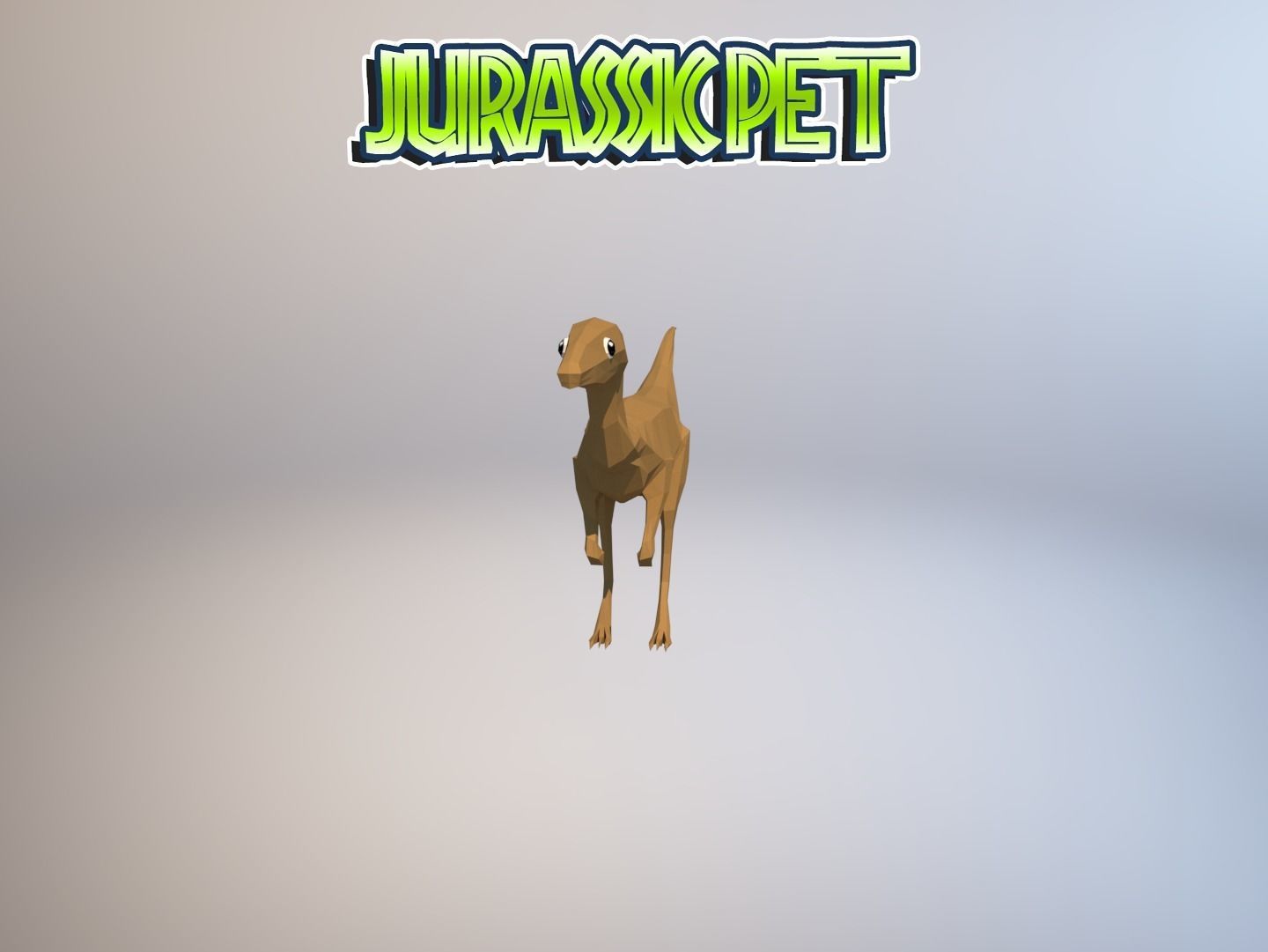 Coelophysis dinosaur Low-poly 3D model_28