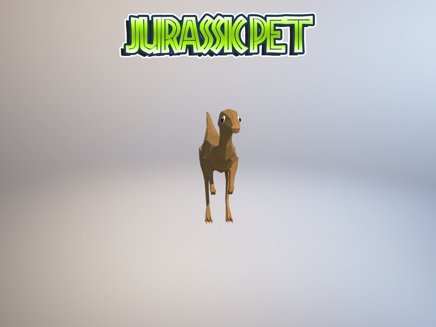 Coelophysis dinosaur Low-poly 3D model_27