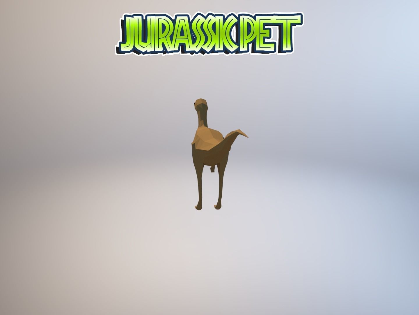 Coelophysis dinosaur Low-poly 3D model_12